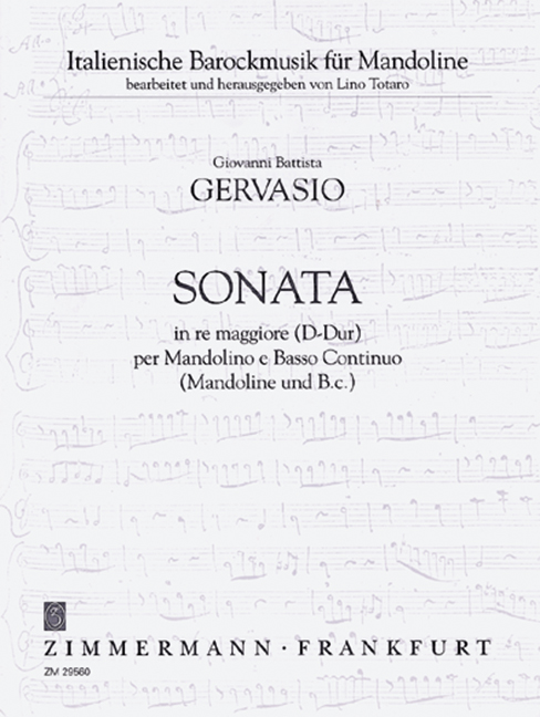 Vorderes Coverbild Sonata D-Dur 