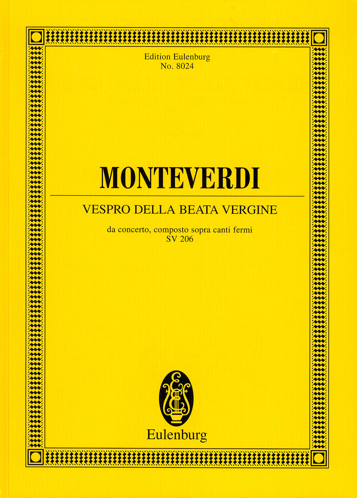 Anderes Coverbild Vespro della Beata Vergine SV 206 SV 206