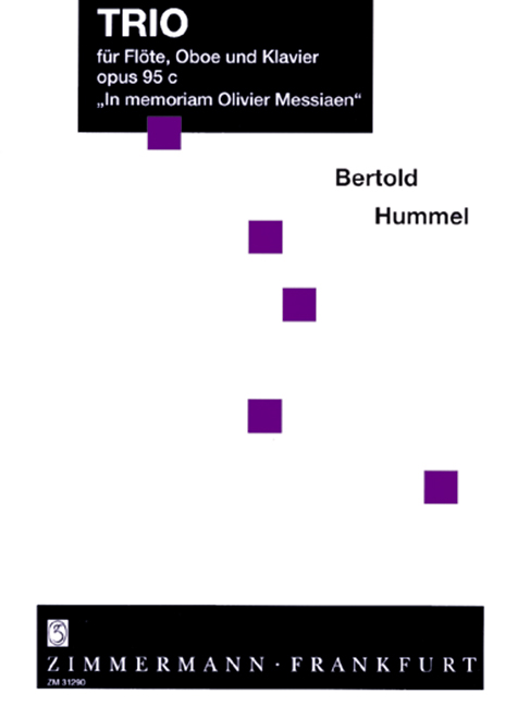 Vorderes Coverbild Trio “In memoriam Olivier Messiaen” op. 95c 