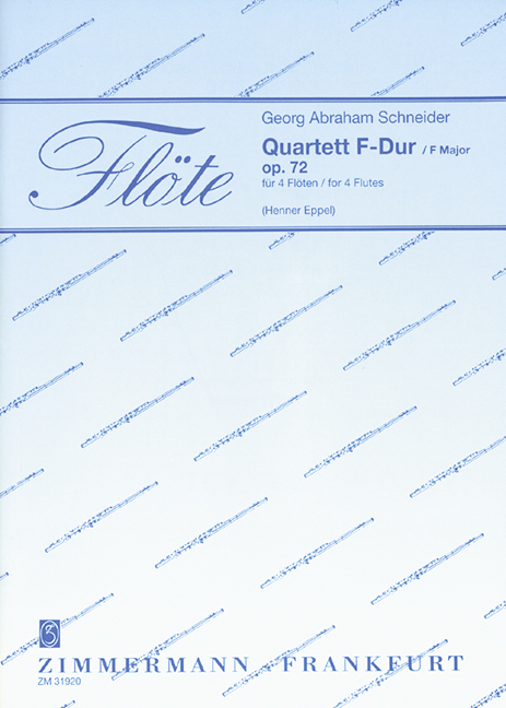 Vorderes Coverbild Quartett F-Dur op. 72 