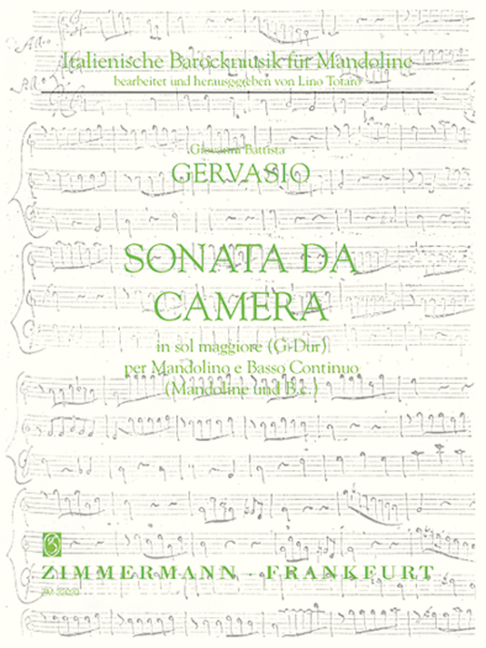 Vorderes Coverbild Sonata per camera in sol maggiore (G-Dur) 