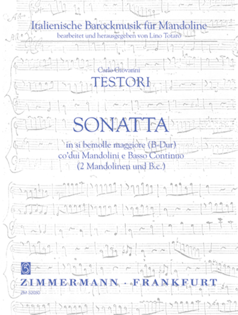 Vorderes Coverbild Sonata in si bemolle maggiore (B-Dur) 