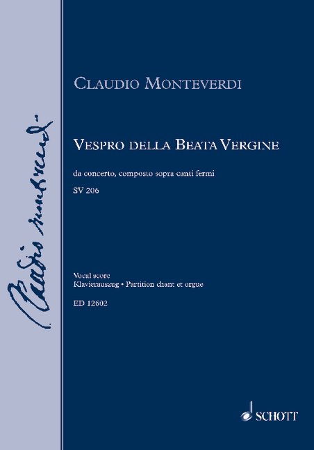 Vorderes Coverbild Vespro della Beata Vergine SV 206