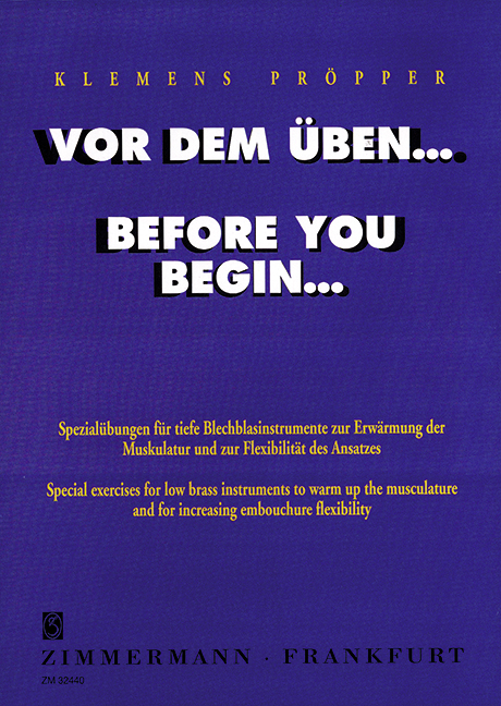 Vorderes Coverbild Vor dem Üben... 