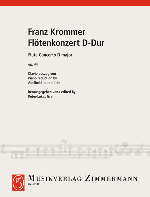 Vorderes Coverbild Flötenkonzert D-Dur op. 44 