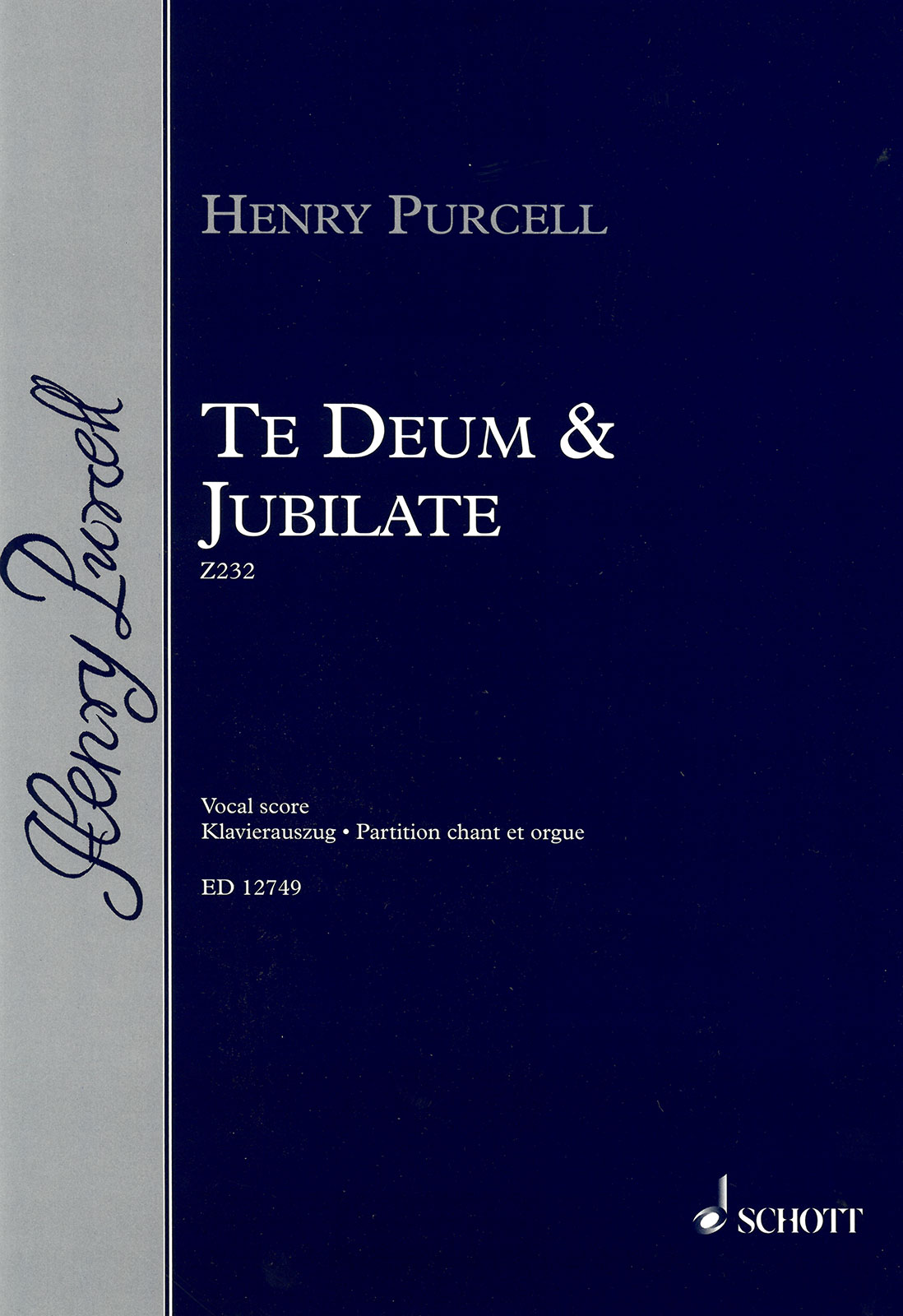 Anderes Coverbild Te Deum and Jubilate D-dur Z 232
