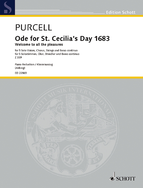 Vorderes Coverbild Ode for St. Cecilia’s Day 1683 Z 339