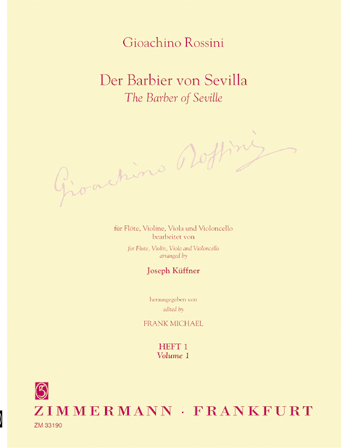 Vorderes Coverbild Der Barbier von Sevilla Heft 1