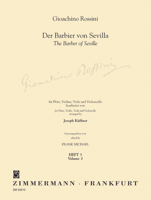 Vorderes Coverbild Der Barbier von Sevilla Heft 3