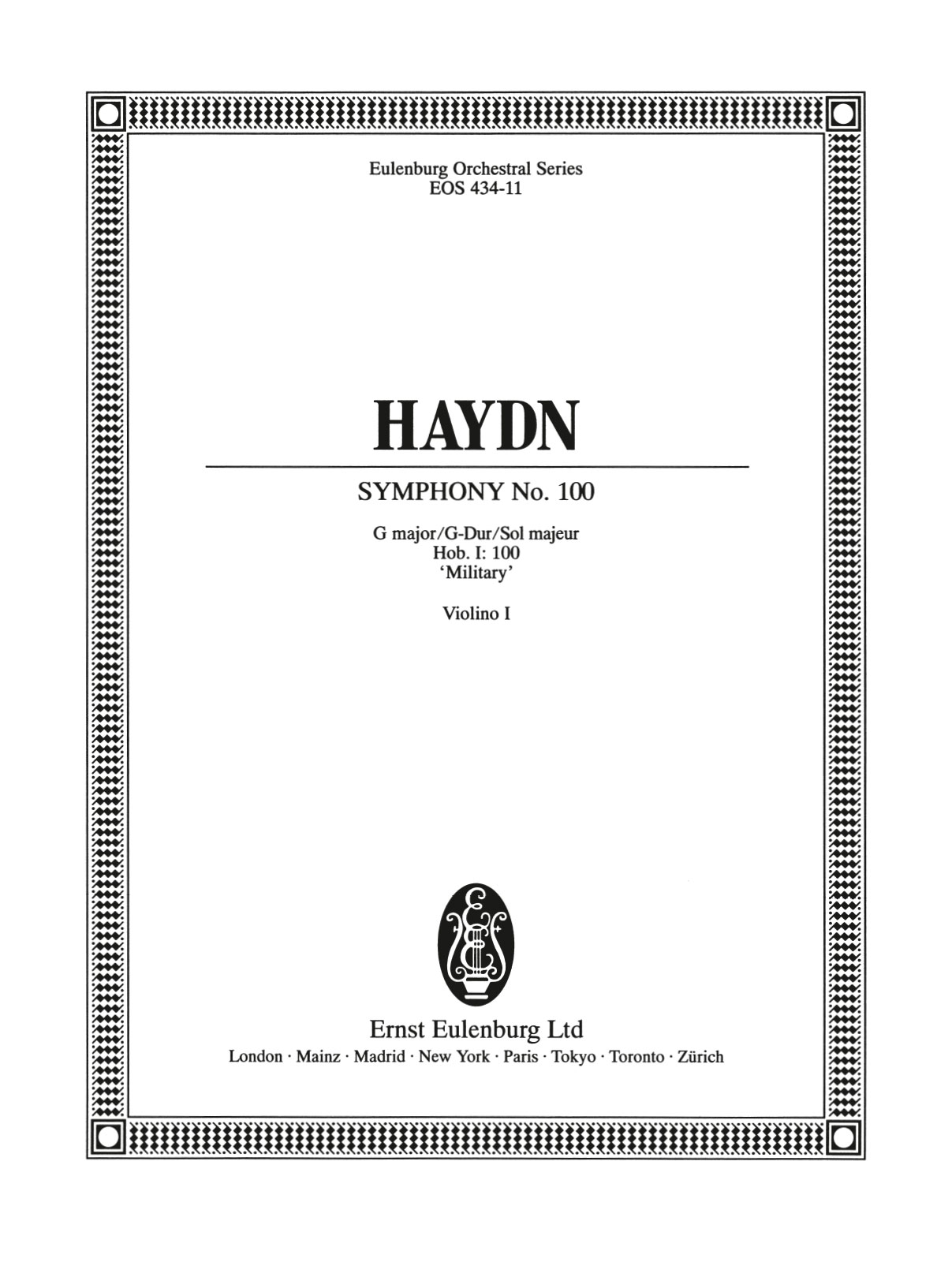 Vorderes Coverbild Sinfonie Nr. 100 G-Dur Hob. I:100 "Militär-Symphonie"