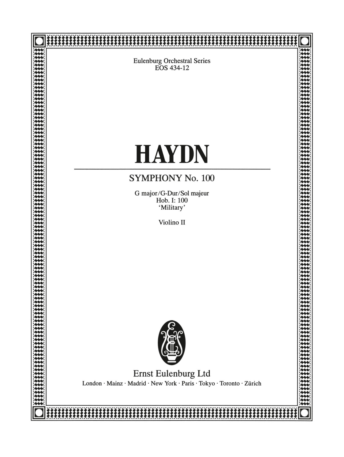 Vorderes Coverbild Sinfonie Nr. 100 G-Dur Hob. I:100 "Militär-Symphonie"