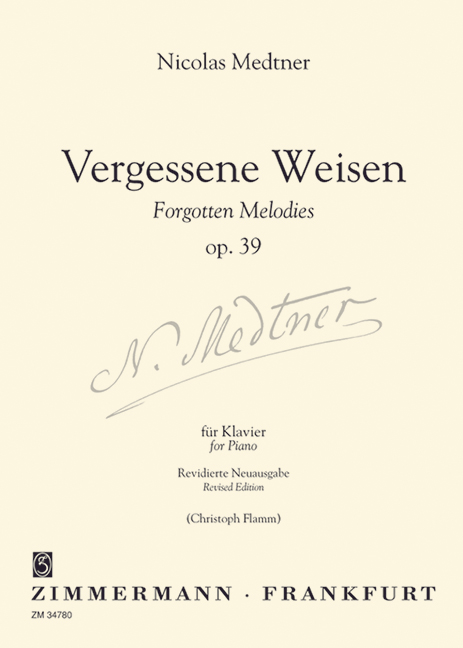 Vorderes Coverbild Vergessene Weisen op. 39 