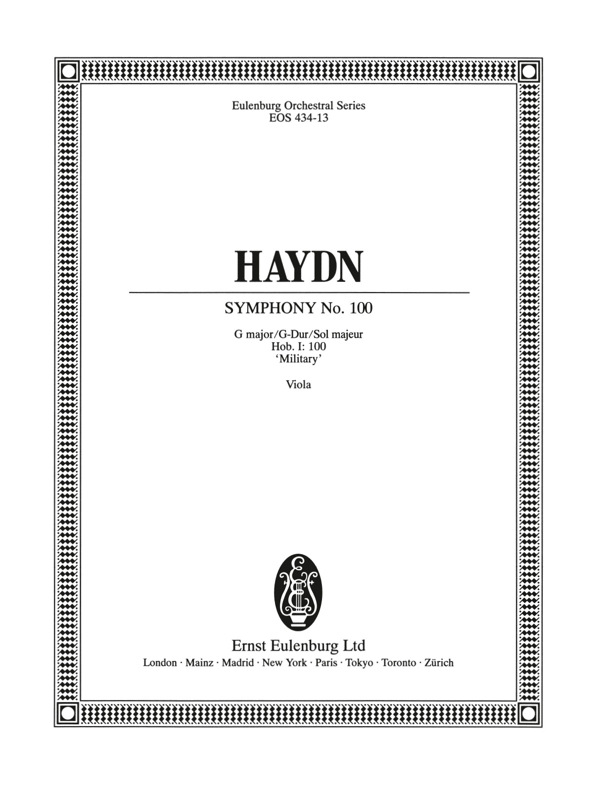 Vorderes Coverbild Sinfonie Nr. 100 G-Dur Hob. I:100 "Militär-Symphonie"