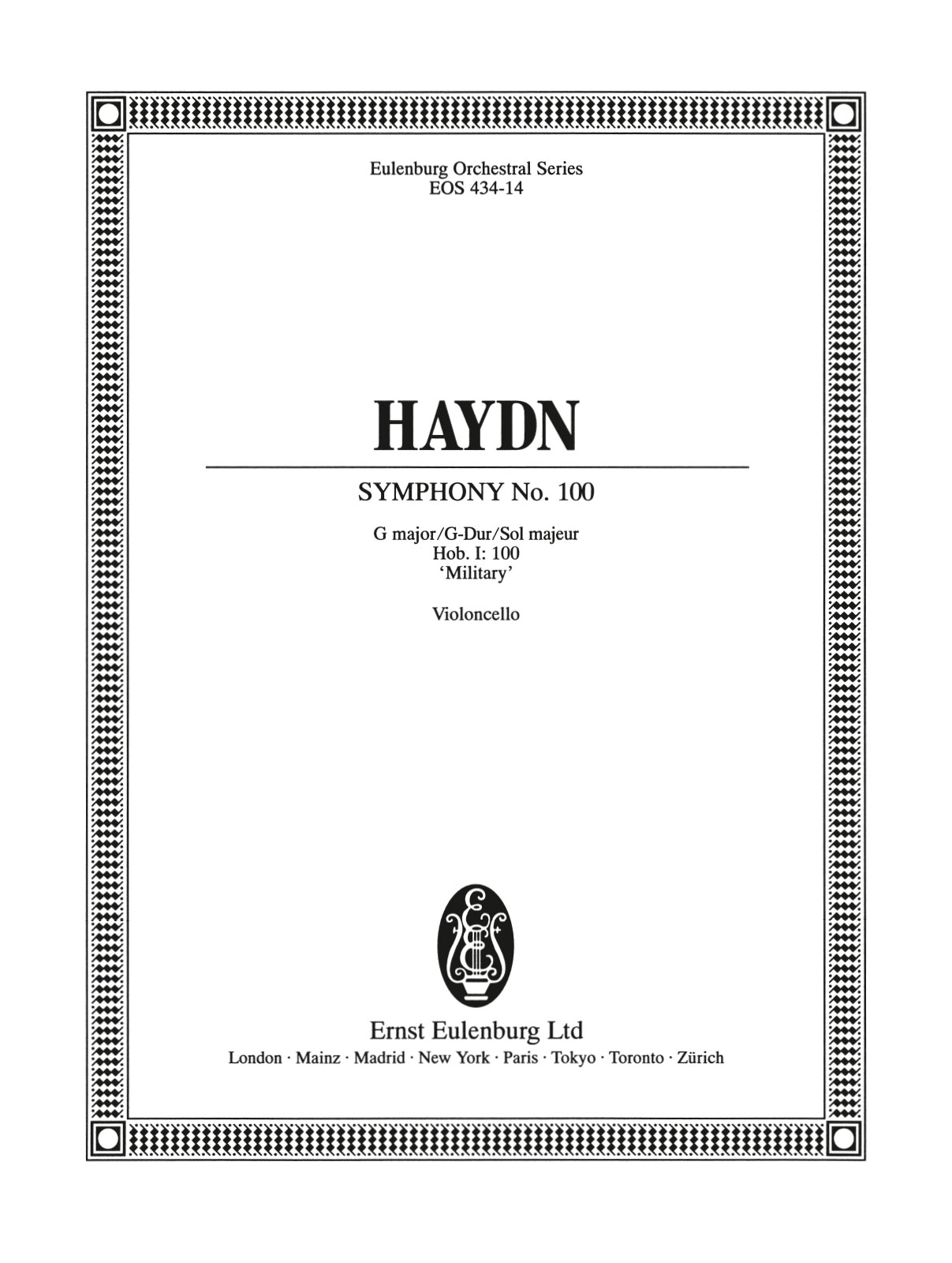 Vorderes Coverbild Sinfonie Nr. 100 G-Dur Hob. I:100 "Militär-Symphonie"