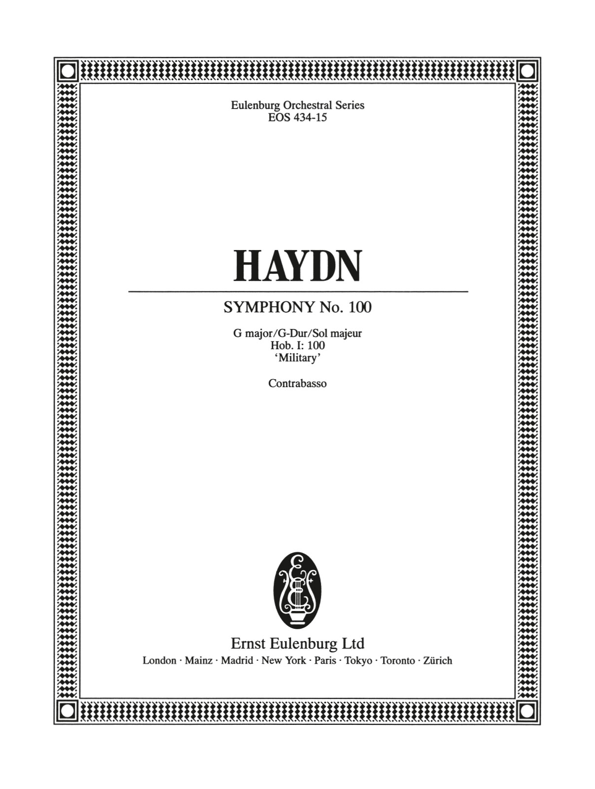 Vorderes Coverbild Sinfonie Nr. 100 G-Dur Hob. I:100 "Militär-Symphonie"
