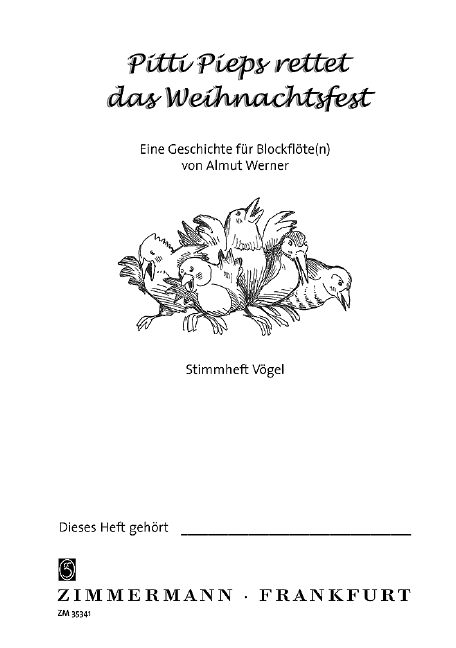 Vorderes Coverbild Pitti Pieps rettet das Weihnachtsfest 