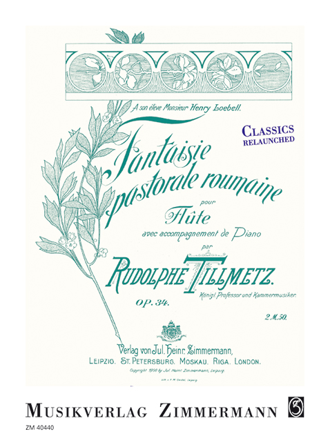 Vorderes Coverbild Fantaisie pastorale roumaine op. 34 