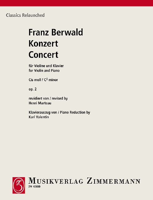 Vorderes Coverbild Konzert cis-Moll op. 2 