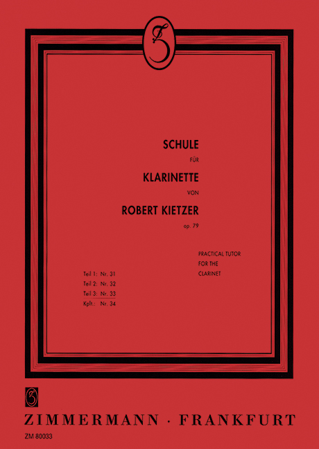 Vorderes Coverbild Schule für Klarinette Teil 3