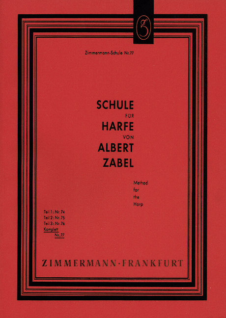 Vorderes Coverbild Schule für Harfe kplt.