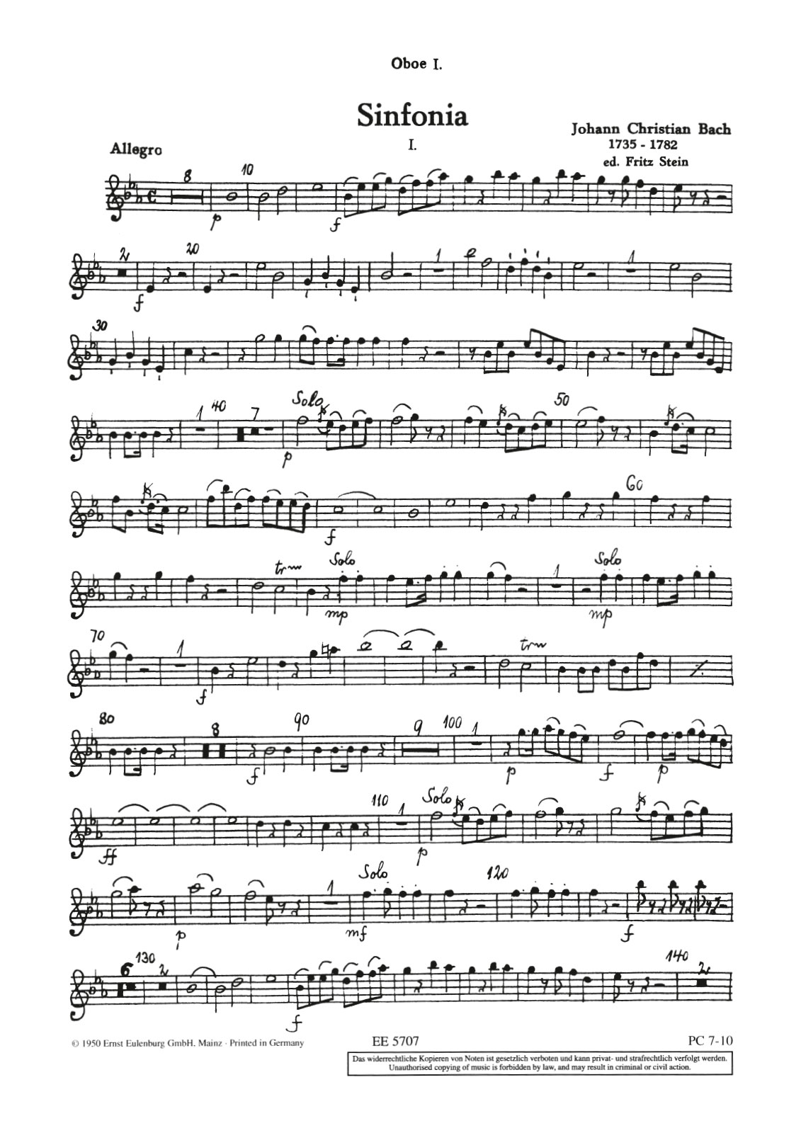 Vorderes Coverbild Sinfonia Es-dur op. 9/2
