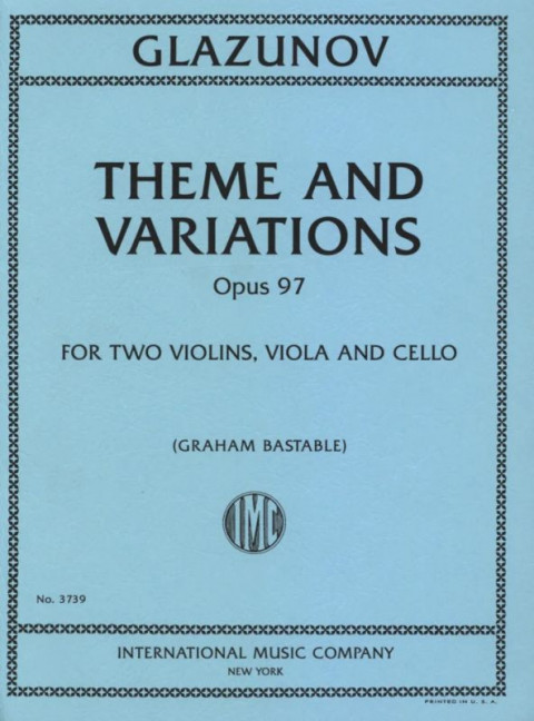 Vorderes Coverbild Theme and Variations op.97 