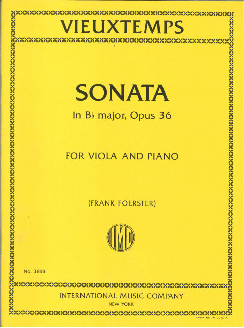 Vorderes Coverbild Sonata in B flat major op.36 