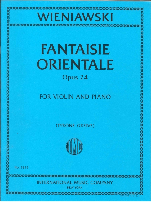 Vorderes Coverbild Fantaisie Orientale op.24 