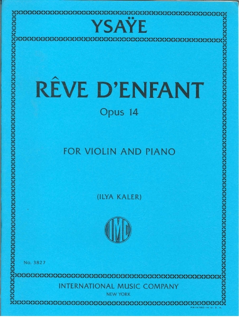 Vorderes Coverbild Reve D'enfant op.14 