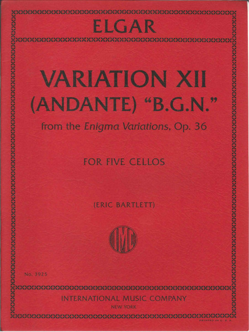 Vorderes Coverbild Variation XII (Andante) B.G.N. op. 36 