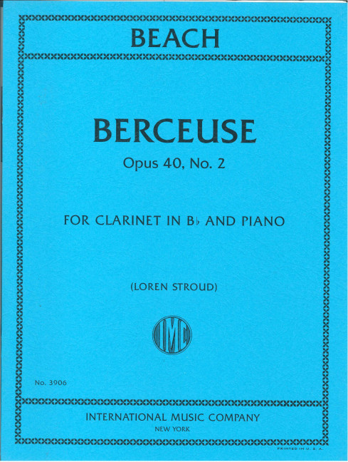 Vorderes Coverbild Berceuse Op. 40/2 