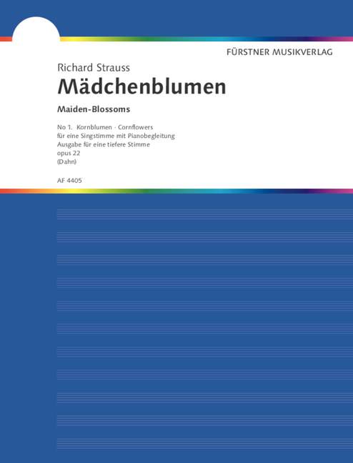 Vorderes Coverbild Mädchenblumen – Vier Gedichte von Felix Dahn für eine Singstimme und Klavierbegleitung op. 22/1 