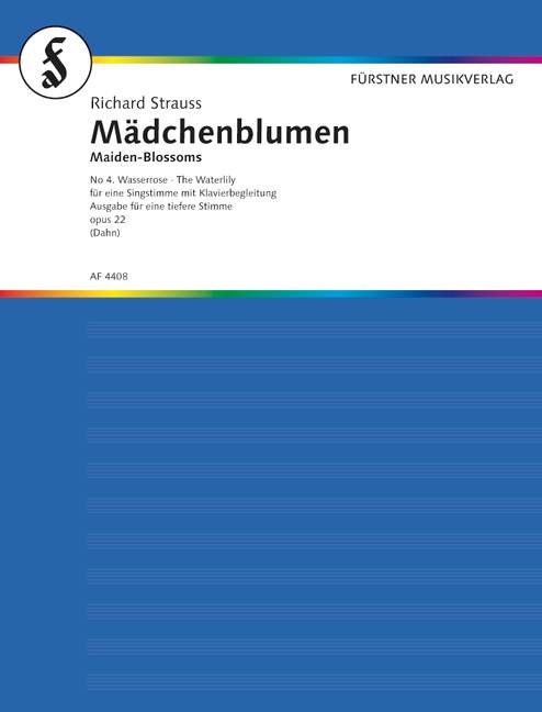 Vorderes Coverbild Mädchenblumen – Vier Gedichte von Felix Dahn für eine Singstimme und Klavierbegleitung op. 22/4 