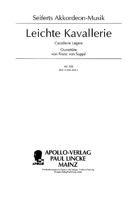 Vorderes Coverbild Leichte Kavallerie 