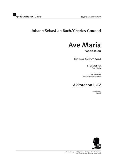 Vorderes Coverbild Ave Maria 