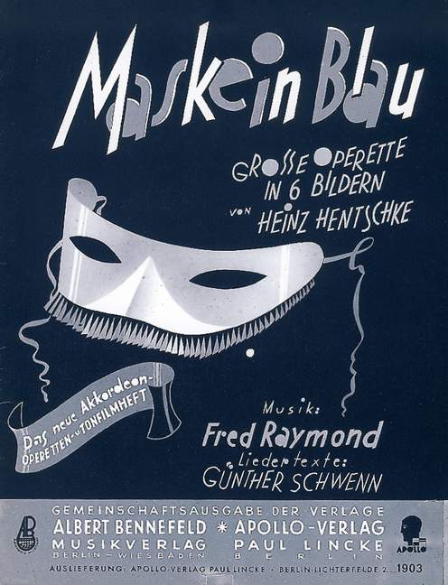 Vorderes Coverbild Maske in Blau 