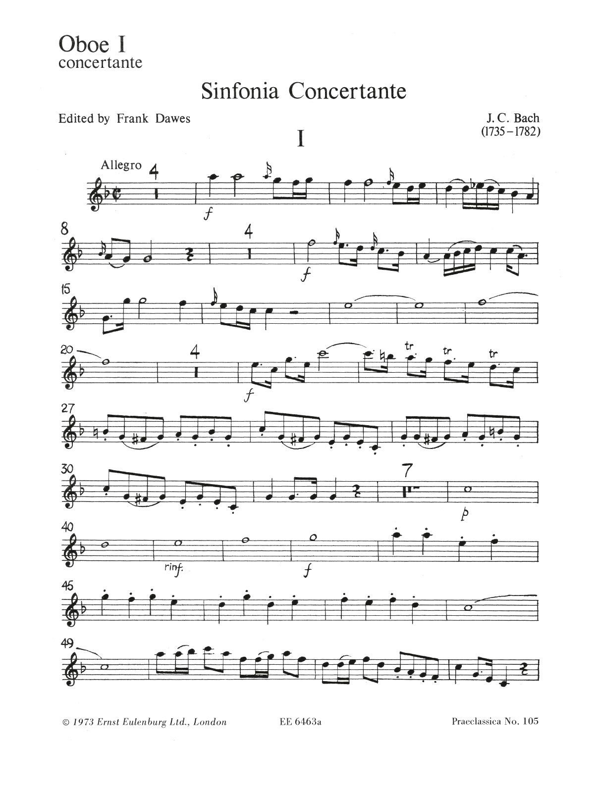 Vorderes Coverbild Sinfonia concertante F-Dur