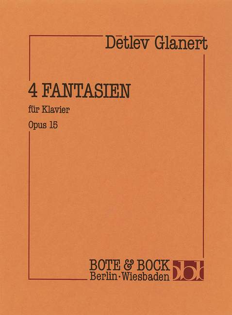 Vorderes Coverbild Vier Fantasien op. 15 