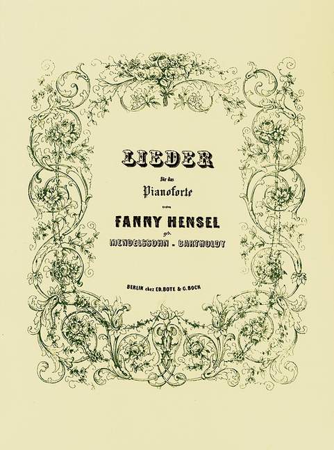 Vorderes Coverbild Lieder für das Pianoforte 
