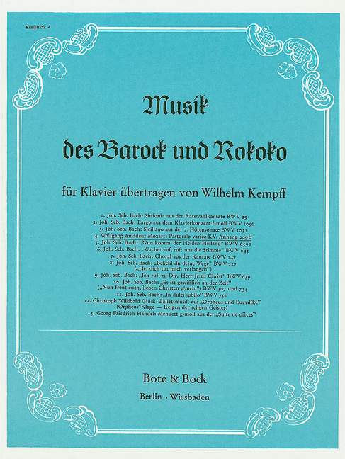 Vorderes Coverbild Pastorale variée KV Anh. 209b Nr. 4
