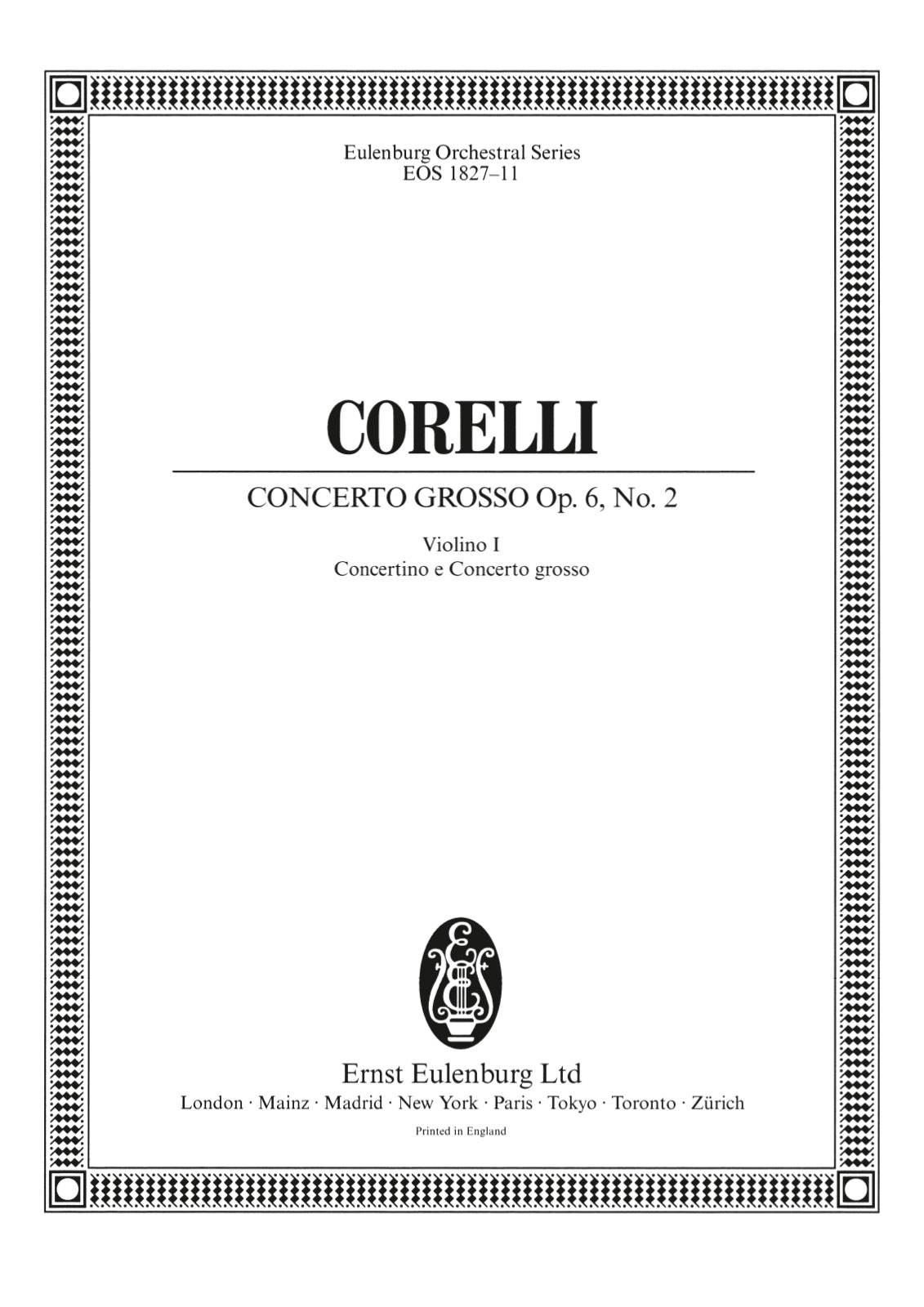Vorderes Coverbild Concerto grosso F-Dur op. 6/2