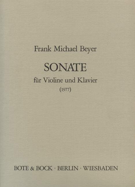Vorderes Coverbild Sonate 