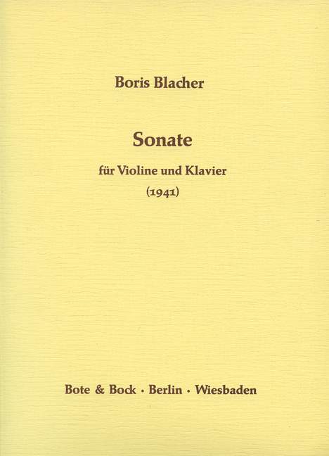 Vorderes Coverbild Sonate 