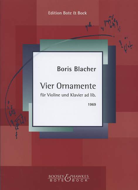 Vorderes Coverbild Vier Ornamente 