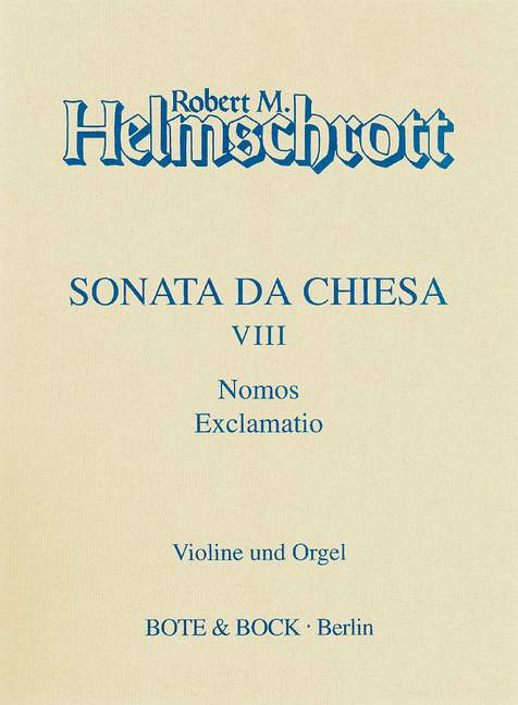 Vorderes Coverbild Sonata da chiesa VIII 