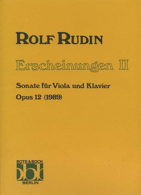 Vorderes Coverbild Erscheinungen II op. 12 