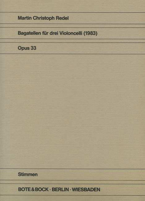 Vorderes Coverbild Bagatellen op. 33 