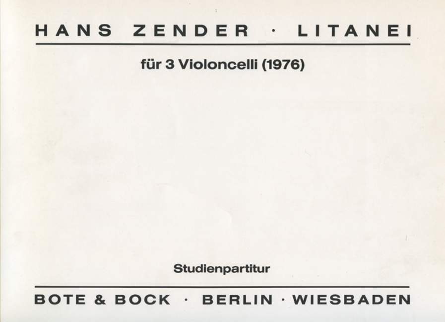 Vorderes Coverbild Litanei 