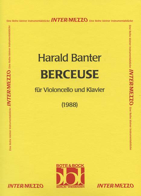 Vorderes Coverbild Berceuse 