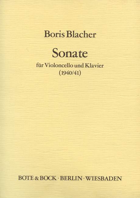 Vorderes Coverbild Sonate 